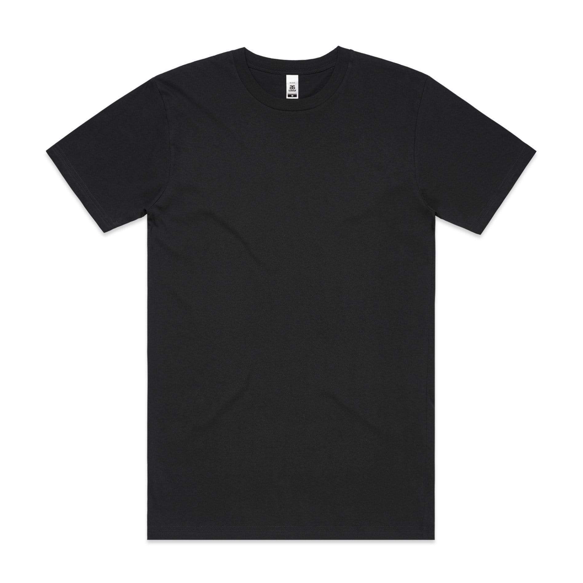 As Colour Men's block T shirt 5050 (No print no sale) Casual Wear As Colour BLACK SML 